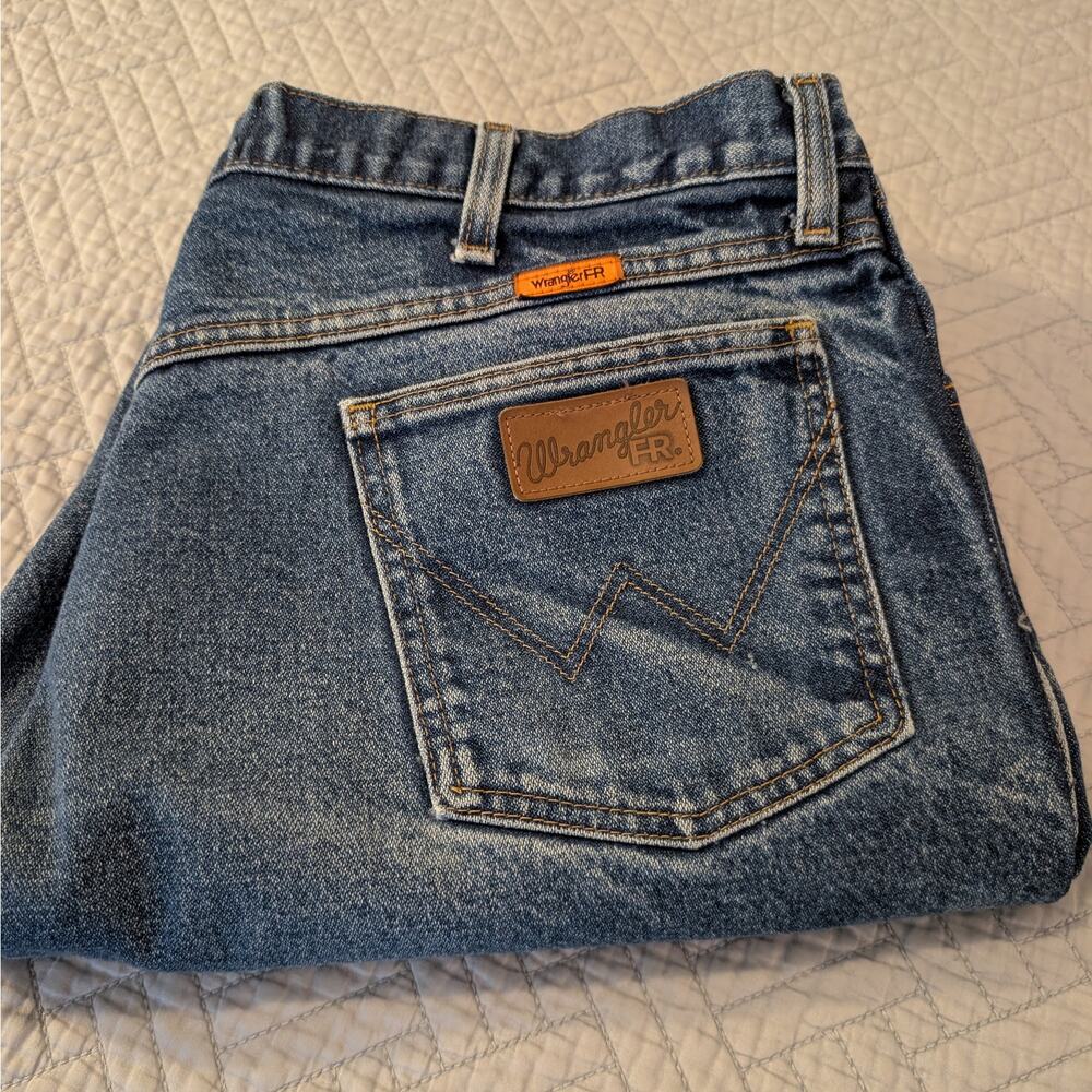 Wrangler FR Jeans Men's Size 42x32 Blue CAT2/2112 (0427)